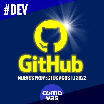 Mira mis proyectos GITHUB relacionados con el micrositio COSASDEV de COMOVAS.